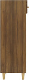 vidaXL - Schoenenkast - 30x35x105 - cm - bewerkt - hout - bruin - eikenkleur
