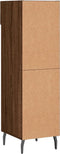 vidaXL - Schoenenkast - 30x35x105 - cm - bewerkt - hout - bruin - eikenkleur