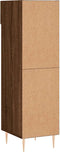 vidaXL - Schoenenkast - 30x35x105 - cm - bewerkt - hout - bruin - eikenkleur