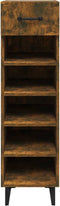 vidaXL - Schoenenkast - 30x35x105 - cm - bewerkt - hout - gerookt - eikenkleurig
