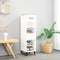 vidaXL - Schoenenkast - 30x35x105 - cm - bewerkt - hout - gerookt - eikenkleurig