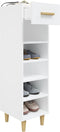 vidaXL - Schoenenkast - 30x35x105 - cm - bewerkt - hout - gerookt - eikenkleurig