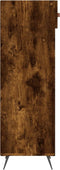vidaXL - Schoenenkast - 30x35x105 - cm - bewerkt - hout - gerookt - eikenkleurig