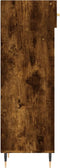 vidaXL - Schoenenkast - 30x35x105 - cm - bewerkt - hout - gerookt - eikenkleurig