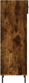 vidaXL - Schoenenkast - 30x35x105 - cm - bewerkt - hout - gerookt - eikenkleurig