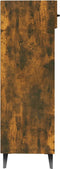 vidaXL - Schoenenkast - 30x35x105 - cm - bewerkt - hout - gerookt - eikenkleurig