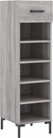 vidaXL - Schoenenkast - 30x35x105 - cm - bewerkt - hout - grijs - sonoma - eikenkleur