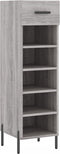 vidaXL - Schoenenkast - 30x35x105 - cm - bewerkt - hout - grijs - sonoma - eikenkleur