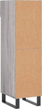 vidaXL - Schoenenkast - 30x35x105 - cm - bewerkt - hout - grijs - sonoma - eikenkleur