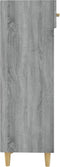 vidaXL - Schoenenkast - 30x35x105 - cm - bewerkt - hout - grijs - sonoma - eikenkleur