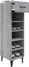 vidaXL - Schoenenkast - 30x35x105 - cm - bewerkt - hout - grijs - sonoma - eikenkleur