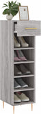 vidaXL - Schoenenkast - 30x35x105 - cm - bewerkt - hout - grijs - sonoma - eikenkleur