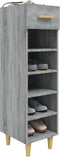 vidaXL - Schoenenkast - 30x35x105 - cm - bewerkt - hout - grijs - sonoma - eikenkleur