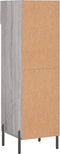 vidaXL - Schoenenkast - 30x35x105 - cm - bewerkt - hout - grijs - sonoma - eikenkleur