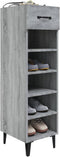 vidaXL - Schoenenkast - 30x35x105 - cm - bewerkt - hout - grijs - sonoma - eikenkleur