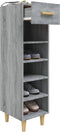 vidaXL - Schoenenkast - 30x35x105 - cm - bewerkt - hout - grijs - sonoma - eikenkleur