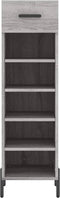 vidaXL - Schoenenkast - 30x35x105 - cm - bewerkt - hout - grijs - sonoma - eikenkleur