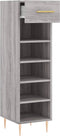 vidaXL - Schoenenkast - 30x35x105 - cm - bewerkt - hout - grijs - sonoma - eikenkleur