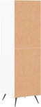 vidaXL - Schoenenkast - 30x35x105 - cm - bewerkt - hout - hoogglans - wit