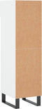 vidaXL - Schoenenkast - 30x35x105 - cm - bewerkt - hout - hoogglans - wit