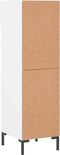 vidaXL - Schoenenkast - 30x35x105 - cm - bewerkt - hout - hoogglans - wit
