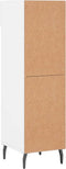 vidaXL - Schoenenkast - 30x35x105 - cm - bewerkt - hout - hoogglans - wit