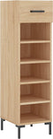 vidaXL - Schoenenkast - 30x35x105 - cm - bewerkt - hout - sonoma - eikenkleurig