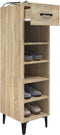 vidaXL - Schoenenkast - 30x35x105 - cm - bewerkt - hout - sonoma - eikenkleurig