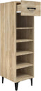 vidaXL - Schoenenkast - 30x35x105 - cm - bewerkt - hout - sonoma - eikenkleurig