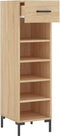 vidaXL - Schoenenkast - 30x35x105 - cm - bewerkt - hout - sonoma - eikenkleurig
