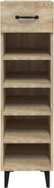 vidaXL - Schoenenkast - 30x35x105 - cm - bewerkt - hout - sonoma - eikenkleurig