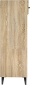 vidaXL - Schoenenkast - 30x35x105 - cm - bewerkt - hout - sonoma - eikenkleurig