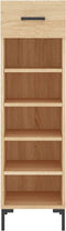 vidaXL - Schoenenkast - 30x35x105 - cm - bewerkt - hout - sonoma - eikenkleurig