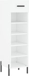 vidaXL - Schoenenkast - 30x35x105 - cm - bewerkt - hout - wit