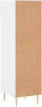 vidaXL - Schoenenkast - 30x35x105 - cm - bewerkt - hout - wit