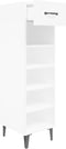 vidaXL - Schoenenkast - 30x35x105 - cm - bewerkt - hout - wit