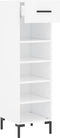vidaXL - Schoenenkast - 30x35x105 - cm - bewerkt - hout - wit