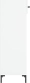vidaXL - Schoenenkast - 30x35x105 - cm - bewerkt - hout - wit