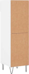 vidaXL - Schoenenkast - 30x35x105 - cm - bewerkt - hout - wit