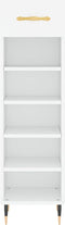 vidaXL - Schoenenkast - 30x35x105 - cm - bewerkt - hout - wit
