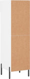 vidaXL - Schoenenkast - 30x35x105 - cm - bewerkt - hout - wit