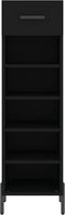 vidaXL - Schoenenkast - 30x35x105 - cm - bewerkt - hout - zwart