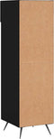 vidaXL - Schoenenkast - 30x35x105 - cm - bewerkt - hout - zwart