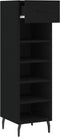 vidaXL - Schoenenkast - 30x35x105 - cm - bewerkt - hout - zwart
