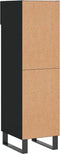 vidaXL - Schoenenkast - 30x35x105 - cm - bewerkt - hout - zwart