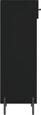 vidaXL - Schoenenkast - 30x35x105 - cm - bewerkt - hout - zwart
