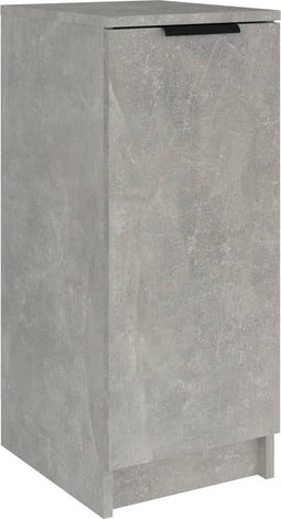 vidaXL - Schoenenkast - 30x35x70 - cm - bewerkt - hout - betongrijs