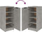 vidaXL - Schoenenkast - 30x35x70 - cm - bewerkt - hout - betongrijs