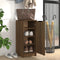 vidaXL - Schoenenkast - 30x35x70 - cm - bewerkt - hout - bruin - eikenkleur