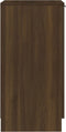 vidaXL - Schoenenkast - 30x35x70 - cm - bewerkt - hout - bruin - eikenkleur